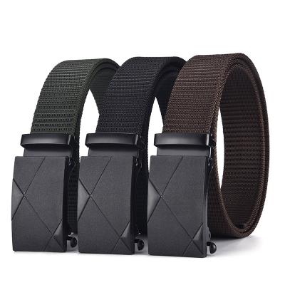 China Comfortable Belt For Man New Canvas Designer Ratchet Belt for sale