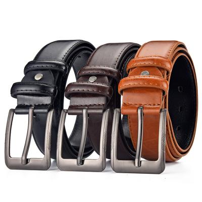 China Factory Direct Comfortable Supplier Men's Classic Jeans Belt Pin Buckle PU Belt Good Quality for sale