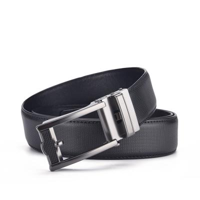 China Custom Wholesale Comfortable Ratchet Belt Buckle Leather Belt For Auto Buckle for sale