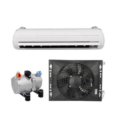 China Hot Sale Car Air Conditioner System AC RV Dedicated Parking Inverter Air Conditioner 12V /24V Parking Air Cooler for sale