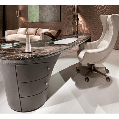 China PU And Fabric With Steel Luxury Office Chair Hot Sale Home Office Swivel Chair Base Leather Office Chairs for sale