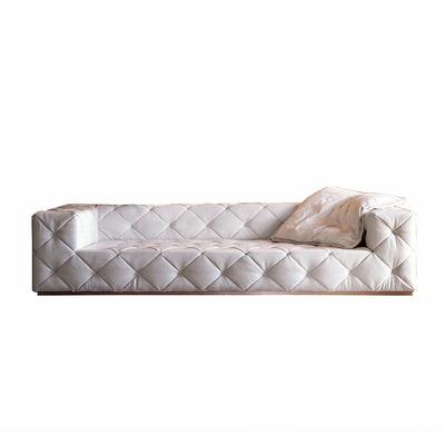 China Velvet With Steel Legs Customized Modern Italian Furniture Luxury White Leather Sofa Set Sofa for sale