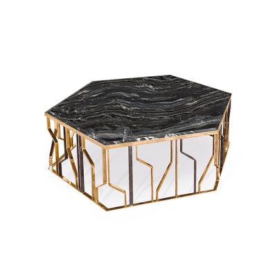 China 2018 new italian solid wood coffee metal table accent table for villa living room for sale