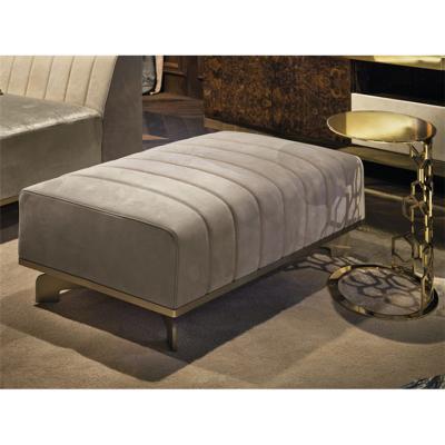 China Elegant High Quality Gold Ottoman Ottoman Foot Stool For Living Used for sale