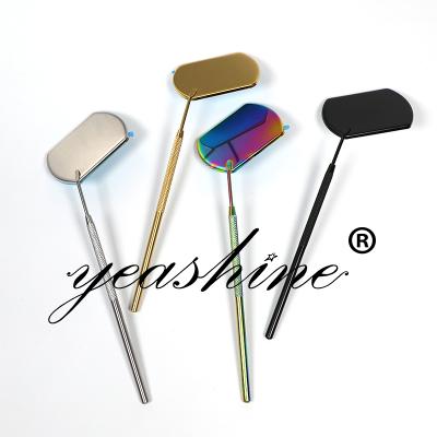 China Face Make Up Colored Rectangular Shape Eyelash Extension Mirror For Professionals for sale