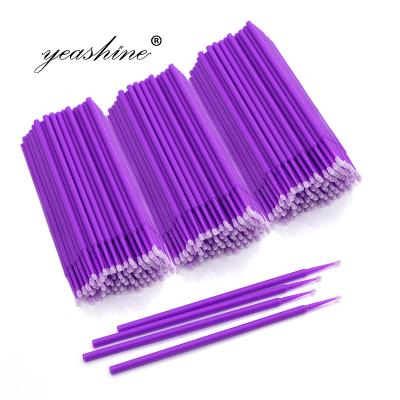 China Eyelash Extension Tools Non-linting Cotton Bud Brush Disposable Lash Micro Cleaning Applicators for sale