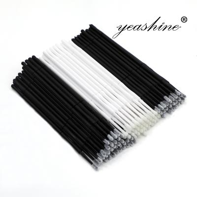 China Disposable Eyelash Extension Tools Cleaning Microfiber Brush No Fiber Micro Fiber Wand for sale