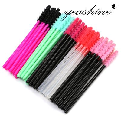 China Mascara Wands Machine Mask Makeup Brush Make Up Small Eyelash Tint OEM Reusable Silicone Mascara Wand for sale