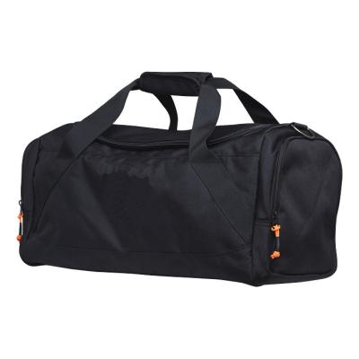 China New Black Polyester Large Capacity Gym Bag Weekender Spend Overnight Travel Bag Sports Duffel Bag for sale