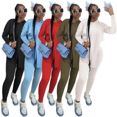 China Hooded Elastic Women Anti-Pilling Ladies Velor Tracksuit Sportswear Gaiters Jumpsuits Sets Two-Piece for sale