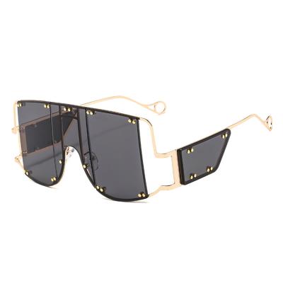 China 10 Years Experience New Logo Promotion Women Oversized Sunglasses 2020 Sun Glasses Retro Vintage Square Fashionable Custom Men for sale