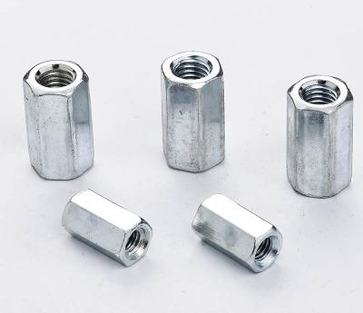 China 303/304/316 High Quality Stainless Steel Brass Hex Coupling Long Nut Manufacturer Round Stainless Steel Hex Coupling Nut for sale