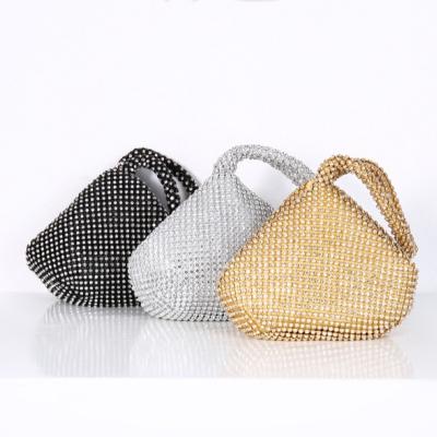 China Polyester Women Lady Mini HandBag Diamond Design Purses Eveningbags for sale