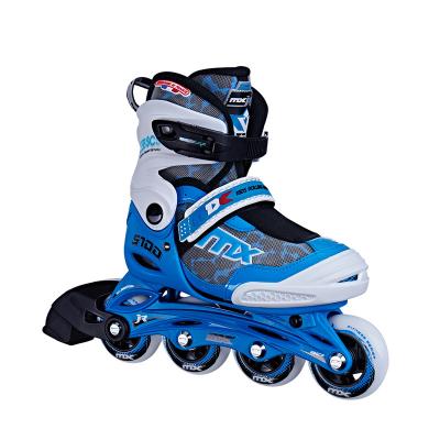 China Logo Customization Junior Single Row Kids Plastic Free Skates for sale