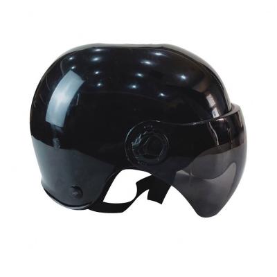 China Black ABS Shell Pc Visor Adjustable Strap Outdoor Sport Hard Hat for sale