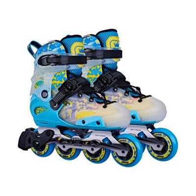 China High Quality Hot Quad Cheap Price Kids Quad Adjustable Professional Wholesale Aluminum 4 Roller Wheel PU Metal Inline Skate Skating Shoes For Sale for sale