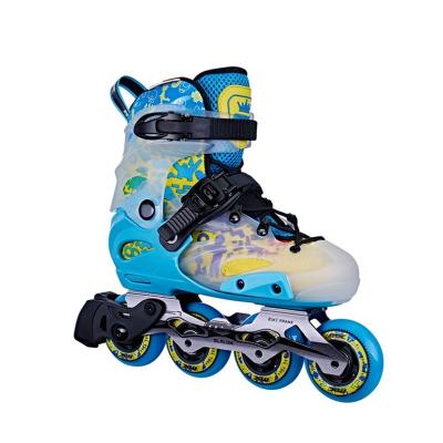 China OEM Professional Aluminum Kids Factory Baseplate Metal Aggressive Roller Skating Hard Wheels Shoes Fit Boot City Runs Best Inline Skates For Kids for sale