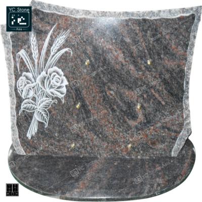 China Modern Hot Sale Memorial Plaque Granite Slabs Headstone for sale