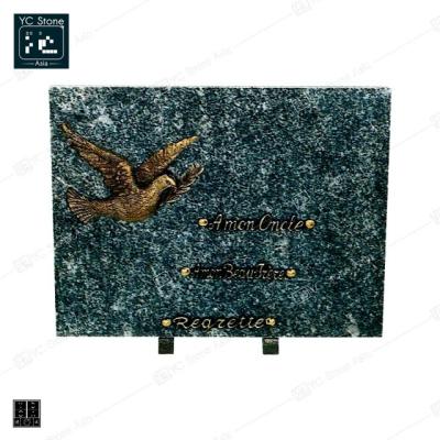 China Modern Wholesale Customized Poland Natural Granite Customized Grave Memorial Plaques for sale