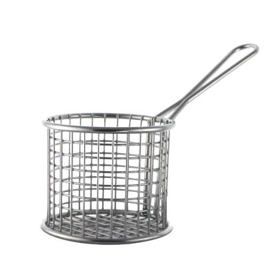 China Good Quality Viable Restaurant Mini French Fry Basket 201 Stainless Steel for sale