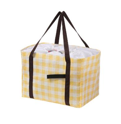 China Custom Eco Friendly Insulated Lunch Tote Bag Insulated Fabric Delivery Cooler Bag for sale