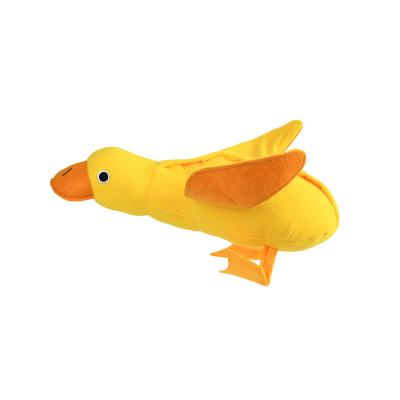 China Interactive Dog Toy Dog Chew Squeak Plush Grinding Toys Pet Duck Plush Toy Food Leakage Viable Smell Dog Tooth Grinding Toys for sale