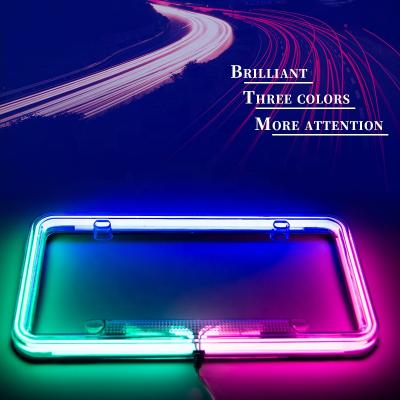 China New OEM Car License Plate Frame South American Customizable Frame 31.5*16cm Car Accessories Plate Frame for sale