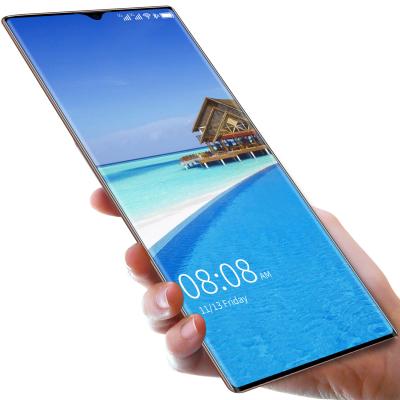 China Dual SIM Card Brand New 6.53 Inch Large Screen Water Drop Support Two Mobile Cards Fingerprint To Unlock Game Play Android Soft Phone for sale