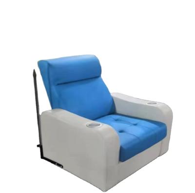 China High Quality Hospital Furniture (Height) Manual Function Adjustable With Infusion Rod Recliner Leather Medical Sofa for sale