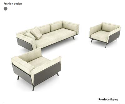 China Adjustable (Other) Customize New Creative Office Furniture Office Sofa Set With Cotton-Hemp Or Leather for sale