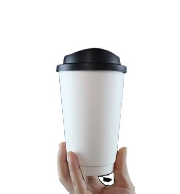 China Biodegradable Disposable Single Double Wall Logo Paper Custom Coffee Cups With Lids for sale