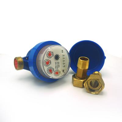 China Single-jet High Accuracy Brass Mechanical Water Meter for sale