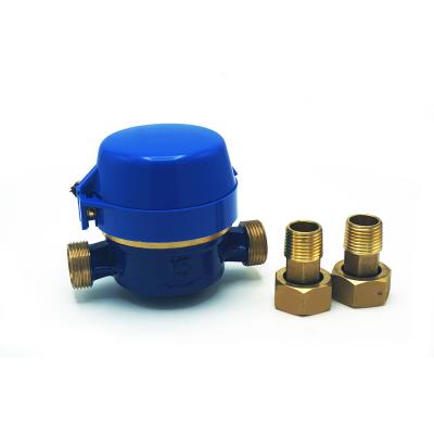 China Single-jet High Accuracy Mechanical Brass Resident Water Meter for sale