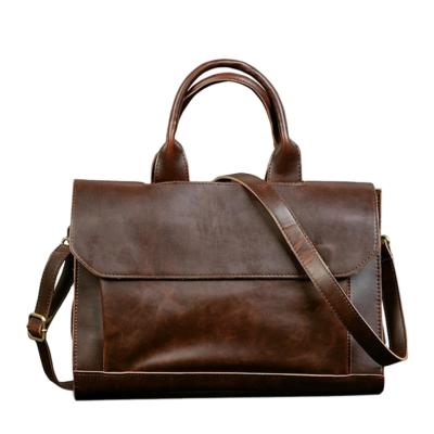 China GENUINE LEATHER Briefcase Mens Leather Tote Handbag Brand Leather Tote Laptop Bag Male Solid Messenger Bag Leisure 2021 Male Solid Messenger Bag Leisure 2021 for sale