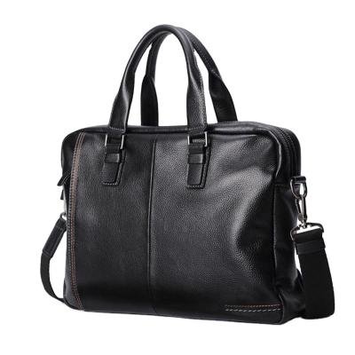 China 100% GENUINE LEATHER Leather Briefcase Men Bag Business Handbag Male Laptop Shoulder Bags Tote Natural Skin Men Briefcase for sale