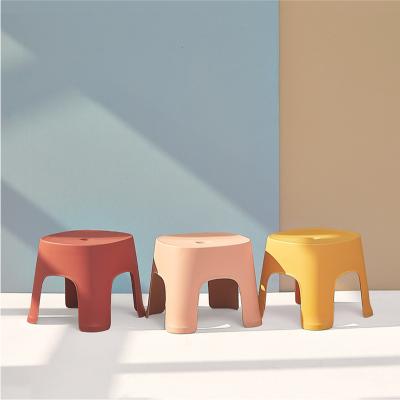 China Bathroom Modern Bench Adult Shoe Bench Household Use Small Stools Plastic Thickened Changing Children's Stools for sale