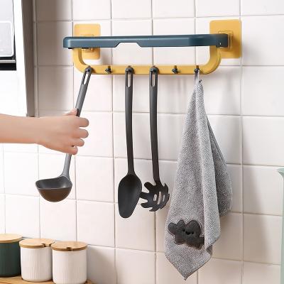 China Heater Hot Selling Plastic Bathroom Sideboard Door Back Accessory Over Hanging Towel Rail Rack/Bar Holder Rail Organizer for sale