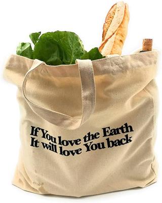 China 100% eco-friendly custom reusable organic cotton canvas bags for vegetable and fruit for sale