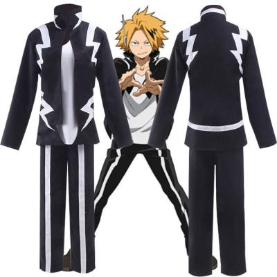 China Good Quality Anime Eco-friendly Soft Material My Hero Academia Kaminari Denki Adult Cosplay Costume for sale