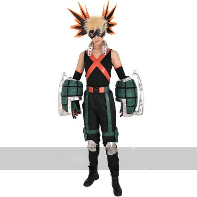 China Anime Eco-friendly Soft Material My Hero Academia Cosplay Bakugou Katsuki Full Body Cosplay Costume for sale