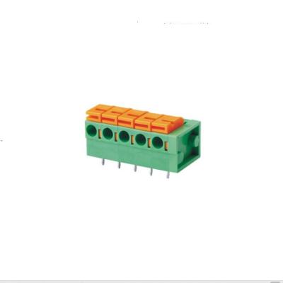 중국 HQ142R-5.08 22AWG 14AWG PCB 스프링 터미널 블록 판매용