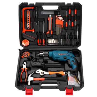 China Household Electric Drill Toolkit Set Hardware Multifunctional Power Tools Woodworking Repair Electric Drill Impact Transfer SG01 for sale