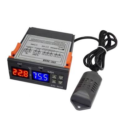 China STC-3028 Intelligent Digital Display Temperature and Humidity Controller Breeding Incubation Temperature and Humidity Meter 75X34X85mm for sale