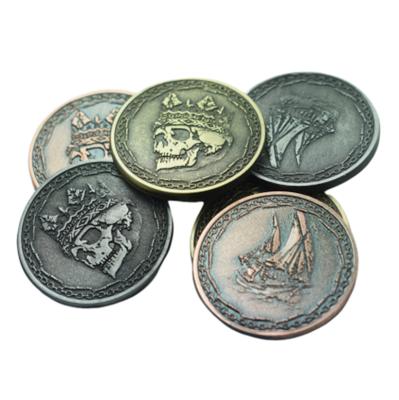 China China New Style Custom Antique Metal Board Game Challenge Coins Commemorative 3d Coin for sale