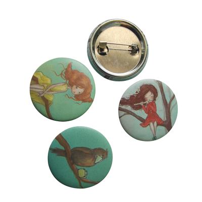 China Custom Round Tinplate Blank Tin Button China Promotion Badge Manufacturer for sale