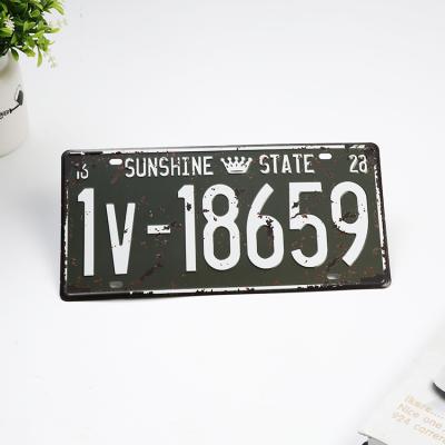 China Special Custom Commemorative Gift Metal China Plate Decorative License Plate for sale