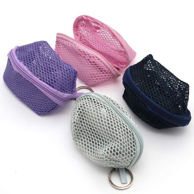 China Colorful Mesh Blender Beauty Sponge Bag Custom Fashion Small Ziplock Tote for sale