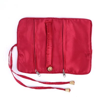 China High Quality Customized Red Jewelry Packaging Lady Jewelry Pouch Organizer Bag for sale