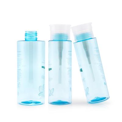 China Personal Care 100ml 130ml 150ml Makeup Remove Container PETG Press Bottle Toner Travel Packaging Packets for sale