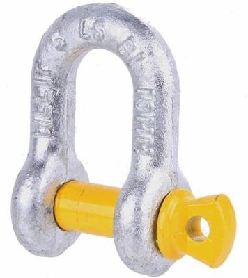 China Heavy Industry Heavy Duty Dee Shackles D Straight Shackle Free Galvanized Steel Galvanized for sale